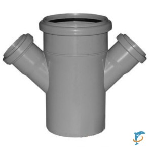 Крестовина канализационная 110/110/50/50/45* (Политек)  (К-110-50-45)