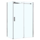 Душевое ограждение Loranto NEO 90x120x190cм прозрачное закаленное стекло 8 мм, Easy clean, профиль серебро, без поддона (CS-22111-120*90) &mdash; 