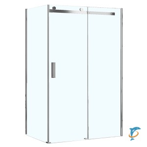 Душевое ограждение Loranto NEO 90x120x190cм прозрачное закаленное стекло 8 мм, Easy clean, профиль серебро, без поддона (CS-22111-120*90)  (CS-22111-120*90)