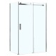 Душевое ограждение Loranto NEO 90x120x190cм прозрачное закаленное стекло 8 мм, Easy clean, профиль серебро, без поддона (CS-22111-120*90)  (CS-22111-120*90)