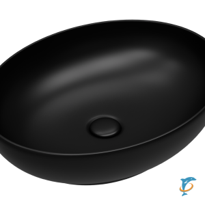 Раковина мебельная MELANA 50 овальная черная  (Misty_MLN-320316MB)