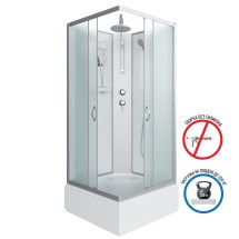 Душевая кабина Niagara NG-1108-14BKT (900х900х2100-2400) с полкой — 