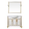 Комплект мебели ValenHouse Эллина 105 без пенала ясень, белый, патина золото — 