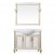 Комплект мебели ValenHouse Эллина 105 без пенала ясень, белый, патина золото