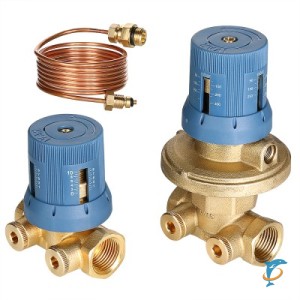 Автоматический регулятор перепада давлений в комплекте с запорно-регулировочным клапаном VALTEC 1/2", 50–300 мбар  (VT.040.G.30004)