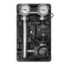 Насосная группа с ограничением температуры подающей линии Meibes MK 1&quot; электронный термостат 25-80 С с насосом Grundfos UPS 25-60 — 