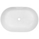 Раковина-чаша Creo Ceramique 580х380х140 накладная, овальная, керамика, белый глянцевый (PU4300)  (PU4300)