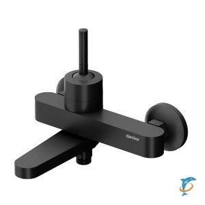 Смеситель для ванны и душа Damixa Arc 291000300 поворотный излив, черный  (108210000)