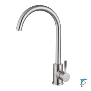 Смеситель для кухни HAIBA HB71304-3, нержавеющая сталь  (HB71304-3)