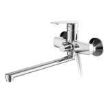 Смеситель для ванны HAIBA HB22587 длинный излив, латунь, хром &mdash; 