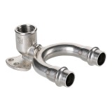 Пресс-водорозетка проходная из нержавеющей стали VALTEC 15 мм х 1/2" &mdash; 