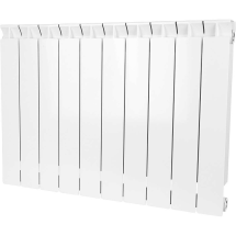 Радиатор биметаллический SRB-0110-050010 STOUT STYLE 500 10 секций боковое подключение (белый RAL 9010) — 