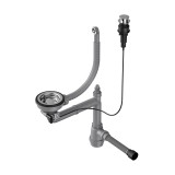 Арматура OMOIKIRI для одночашевых моек с круглым переливом и клапаном-автомат WK-1-R-IN-A &mdash; 