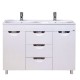 Тумба с раковиной Misty София - 120 с 3 ящ. белая эмаль  (П-Соф01120-0113Я + Р-Стп14120-Д2Р)
