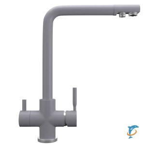 Смеситель для кухонной мойки Ulgran Quartz UQ-016 бетон  (UQ-016-05)