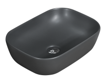 Раковина мебельная MELANA 46 прямоугольная серая — 