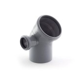 Отвод канализационная Ф110-50- 45* левый — Отвод канализационная Ф110-50- 45* левый