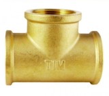 Тройник TIM 1''-3/4-1'' г/г/г (латунь) —  Тройник латунь г/г/г
