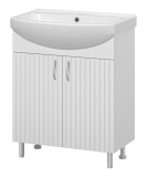 Тумба с раковиной Misty Изео 70 напольная, белая — 