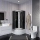 Душевая кабина Niagara NG-2509-14BKTG (1000х1000х2100-2400)  (25091434BKTG)