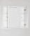 Зеркальный шкаф Style Line Папирус 90/С белый