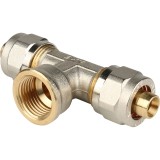 Stout Тройник-переходник с внутренней резьбой 1/2&quot;х16 для металлопластиковых труб винтовой — 