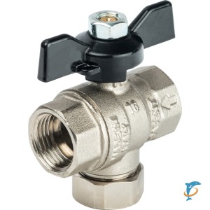 Stout Кран шаровой с фильтром 1/2 (ручка-бабочка)  (SVF 0002 000015)