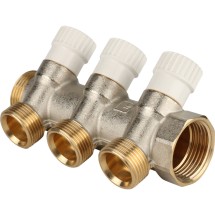 Stout Коллектор распределительный 1&quot;, 3 отвода 3/4&quot;ЕК — 