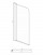 Шторка для ванны распашная Azario Merrit 70х150 цвет профиля серебро (NF6211 700)