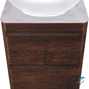 Тумба с раковиной и столешницей Атлантика 60 Люкс PLUS подвесная, старое дерево  (СС-00002205+СС-00002233+СС-00000649)