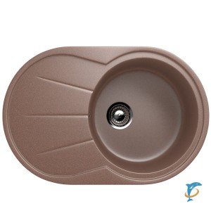 Односекционная реверсивная мойка ULGRAN U-503 терракот  (U-503-307)