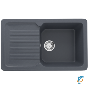 Односекционная реверсивная мойка ULGRAN U-506 антрацит  (U-506-343)