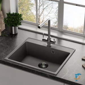 Мойка ULGRAN Quartz Forte 580 Асфальт  (Forte 580-09)