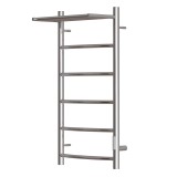 Полотенцесушитель электрический Point Афина PN04848P П5 400x800 с полкой, диммер справа, хром — 