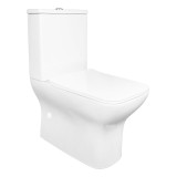 Унитаз-компакт Azario Fresco 360х620х800 безободковый, с быстросъемным сиденьем микролифт (AZ-8302) — 