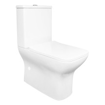 Унитаз-компакт Azario Fresco 360х620х800 безободковый, с быстросъемным сиденьем микролифт (AZ-8302) — 