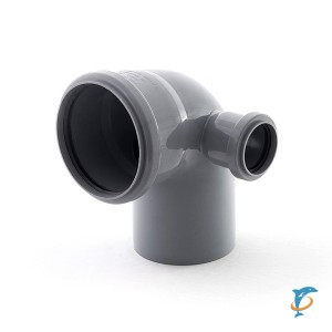 Отвод канализационная Ф110-50- 45* правый  (18067
)