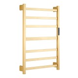 Полотенцесушитель электрический RAGLO R350.07.03 настенный сенсорный с терморегулятором, сатин золотой &mdash; Полотенцесушитель водяной «Грета» [1/2"] 450/720 Terminus 10 перекладин 