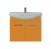 Мебель для ванной Misty Джулия 65 с зеркало-шкафом подвесная оранжевая