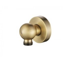 Настенный кронштейн для соединения душевого шланга Бронза (круглый) 0044 — 