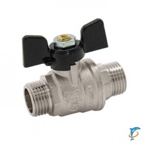 Кран шаровый 1" ш/ш Bugatti (327) бабочка (Oregon 327. 1