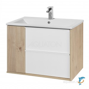 Тумба с раковиной Aquaton Бостон 75 дуб эврика  (1A252601BN010 + Aquaton_1WH501619)
