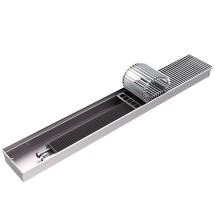 Конвектор внутрипольный ROMMER RCN 80.260.2000 (Решётка роликовая, анодированный алюминий) — 