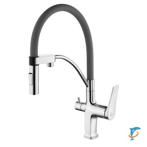 Смеситель Lemark Comfort LM3074C-Gray для кухни с подключением к фильтру с питьевой водой (LM3074C-Gray)