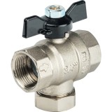 Stout Кран шаровой с фильтром 3/4 (ручка-бабочка) — 