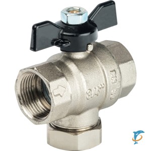 Stout Кран шаровой с фильтром 3/4 (ручка-бабочка) (SVF 0002 000020)