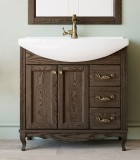 Тумба с раковиной ValenHouse Эллина 80 кальяри, фурнитура бронза — 