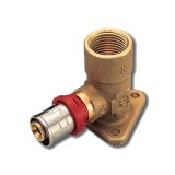 Водорозетка Tiemme H=53 mm 16х1/2 серии 1656 &mdash; Предназначены для соединения металлопластиковой трубы с резьбовыми фитингами и/или трубами.