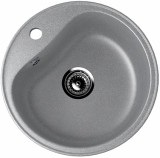 Круглая мойка с отверстием под смеситель ULGRAN U-100 графитовый — 