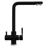 Смеситель для кухонной мойки Ulgran Quartz UQ-016 уголь — 